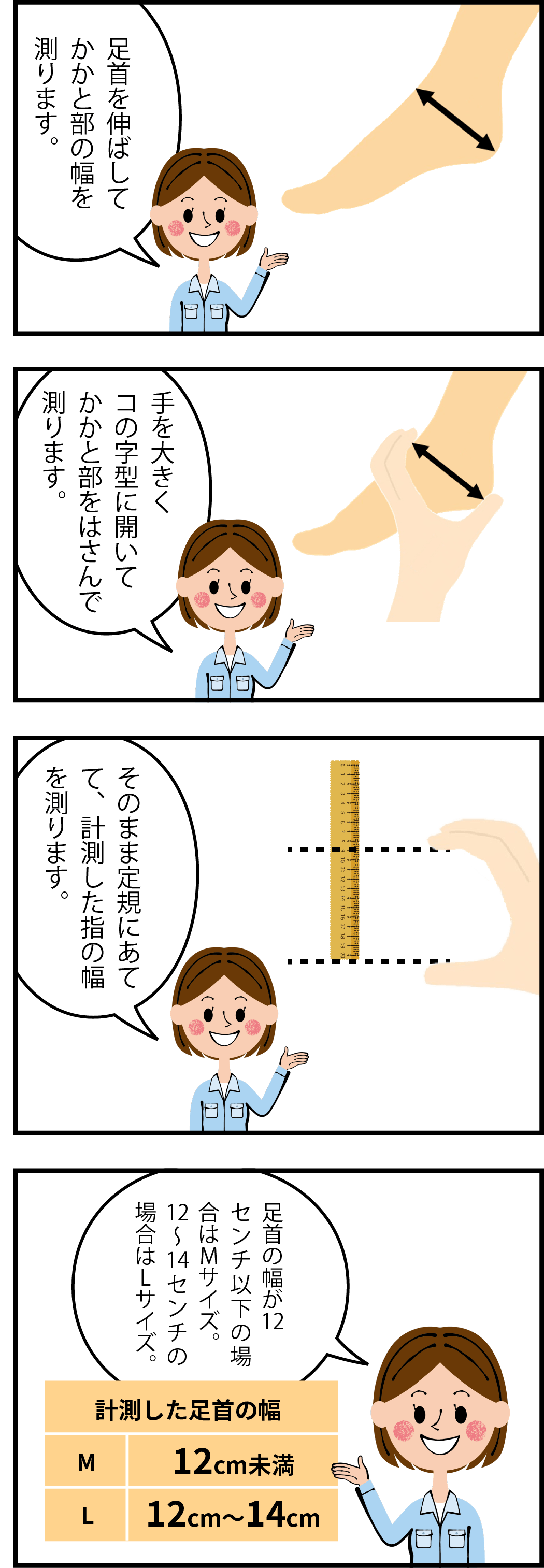 サイズの測り方